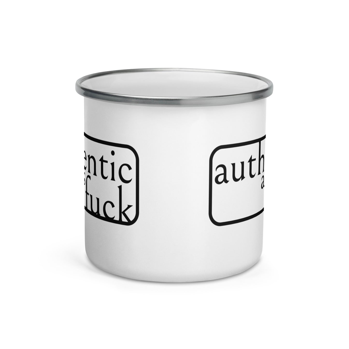Authentic as Fuck Enamel Mug