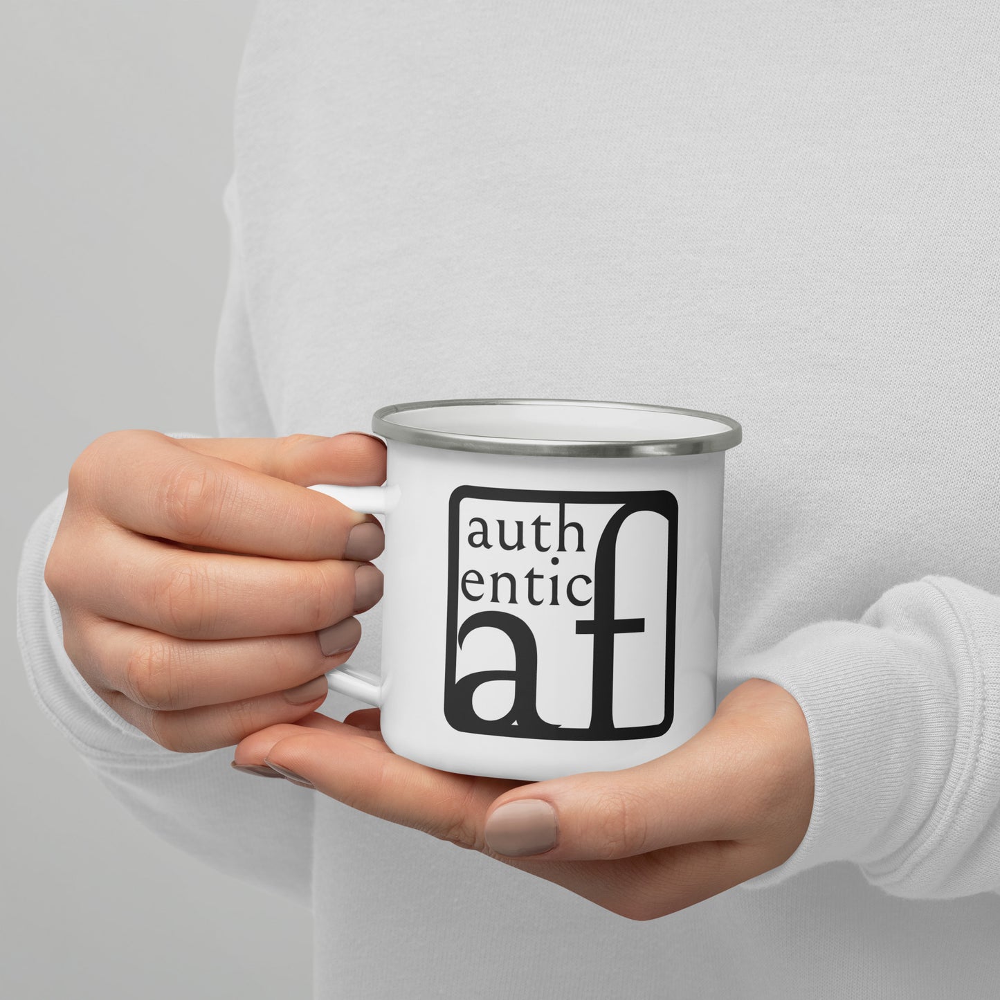 Authentic AF Enamel Mug