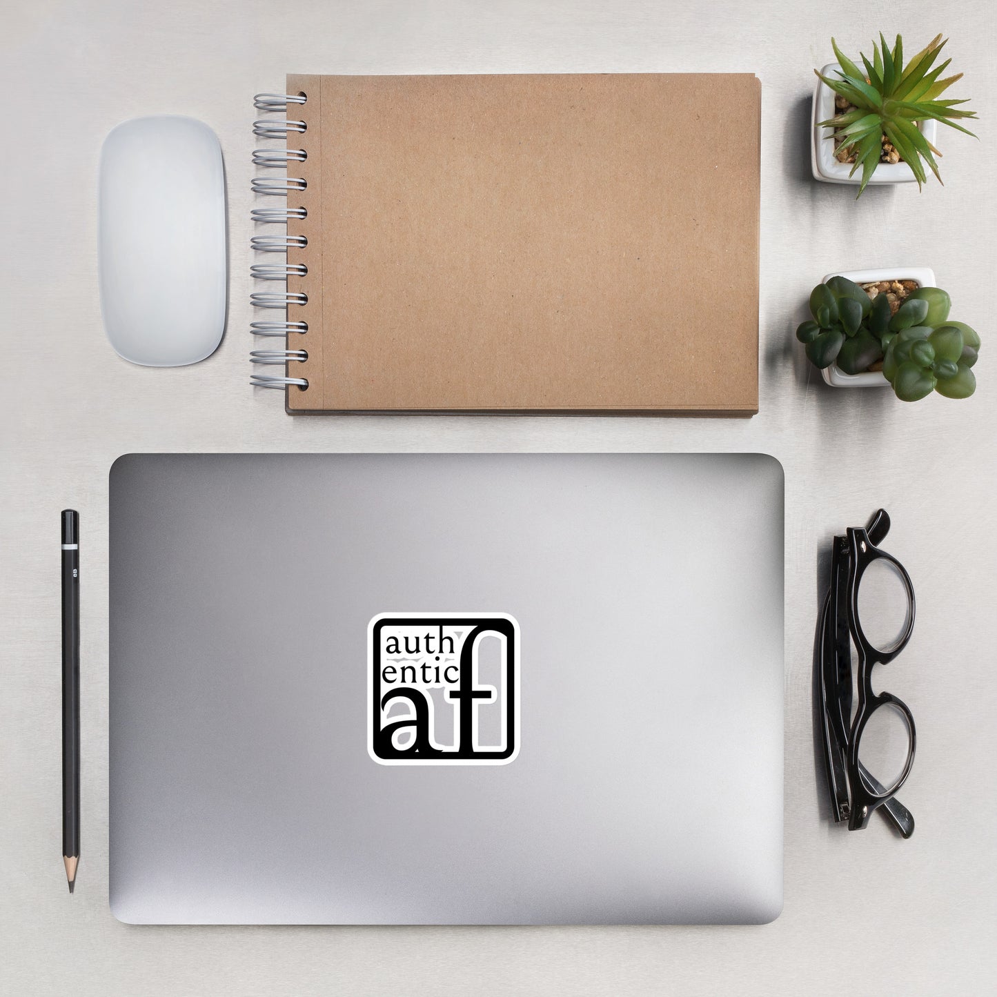 Authentic AF Bubble-free stickers