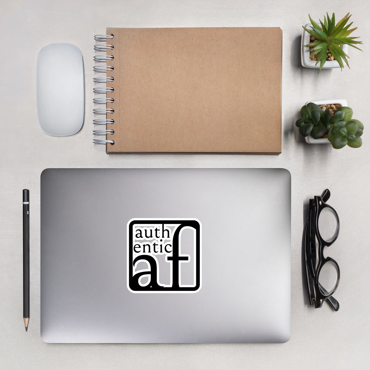 Authentic AF Bubble-free stickers