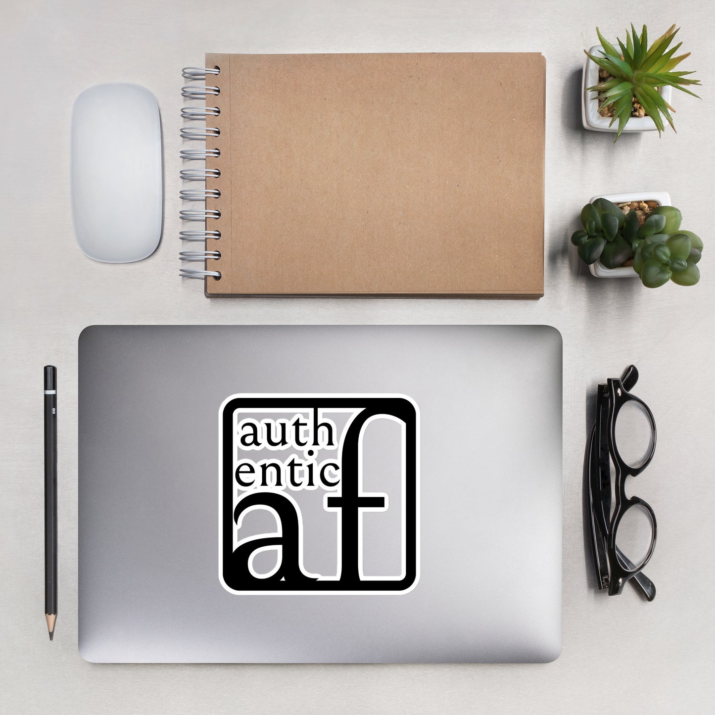 Authentic AF Bubble-free stickers