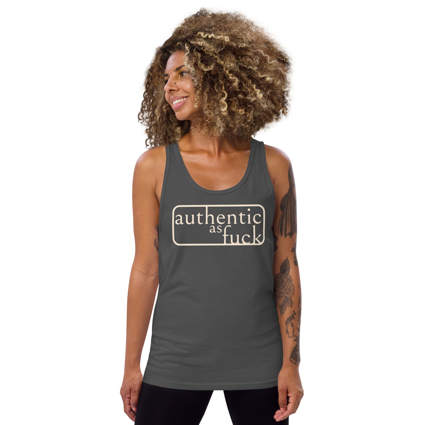 Authentic as Fuck Unisex Tank Top