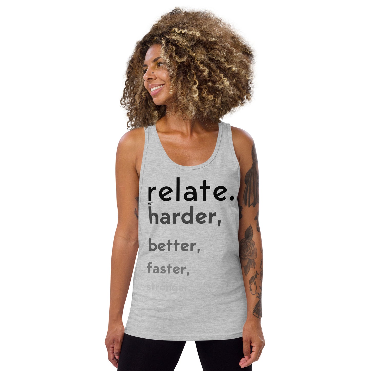 Relate Harder Unisex Muscle Tank