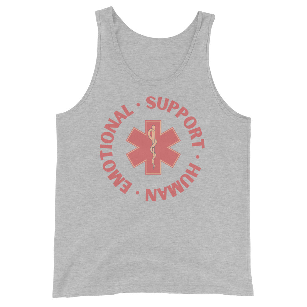 Emotional Support Human unisex muscle tank