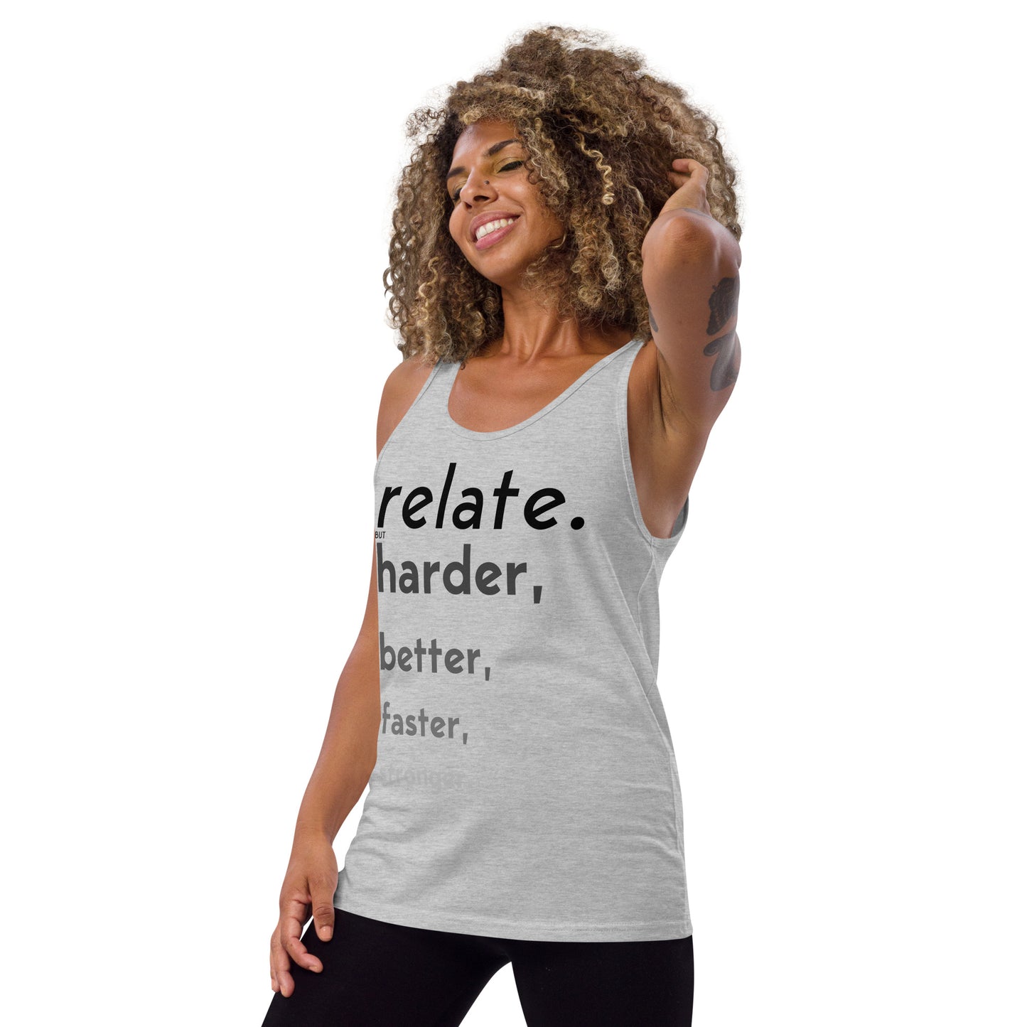 Relate Harder Unisex Muscle Tank