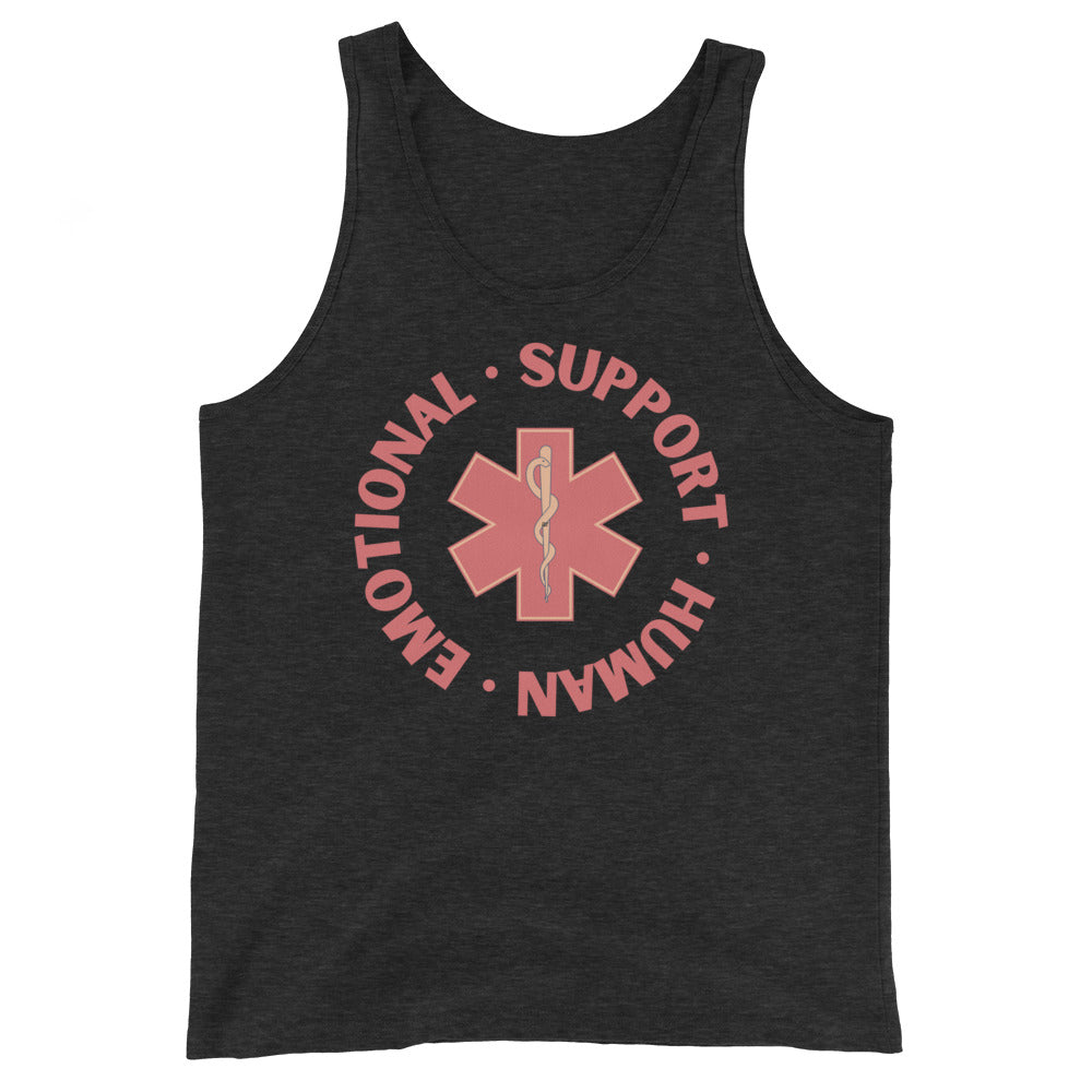 Emotional Support Human unisex muscle tank