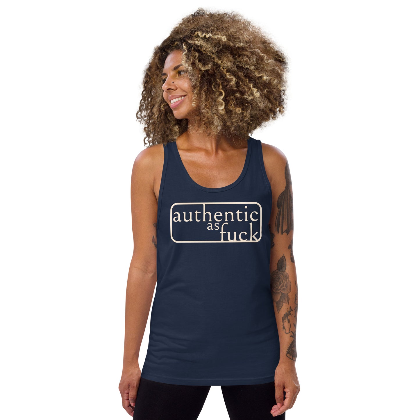 Authentic as Fuck Unisex Tank Top