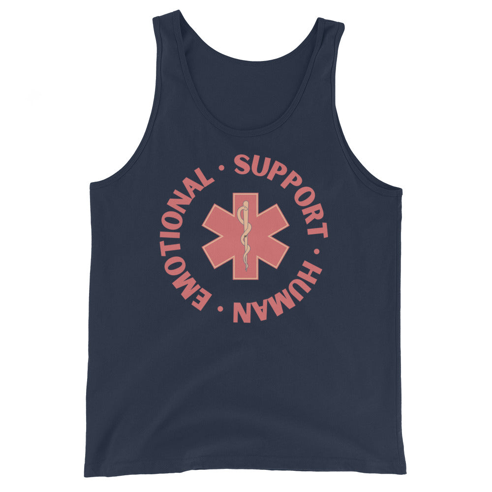 Emotional Support Human unisex muscle tank