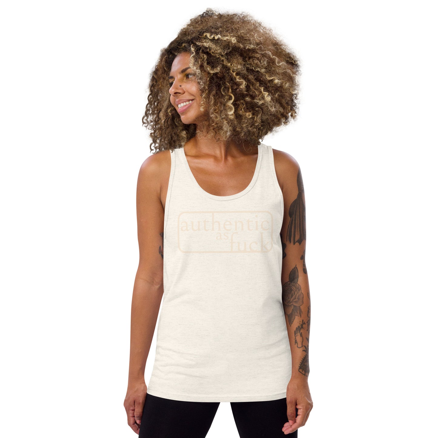 Authentic as Fuck Unisex Tank Top