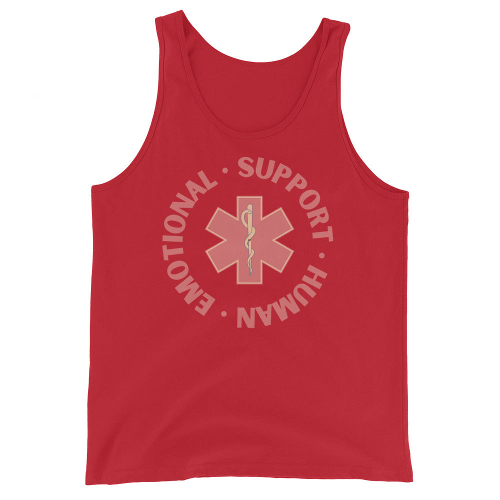 Emotional Support Human unisex muscle tank
