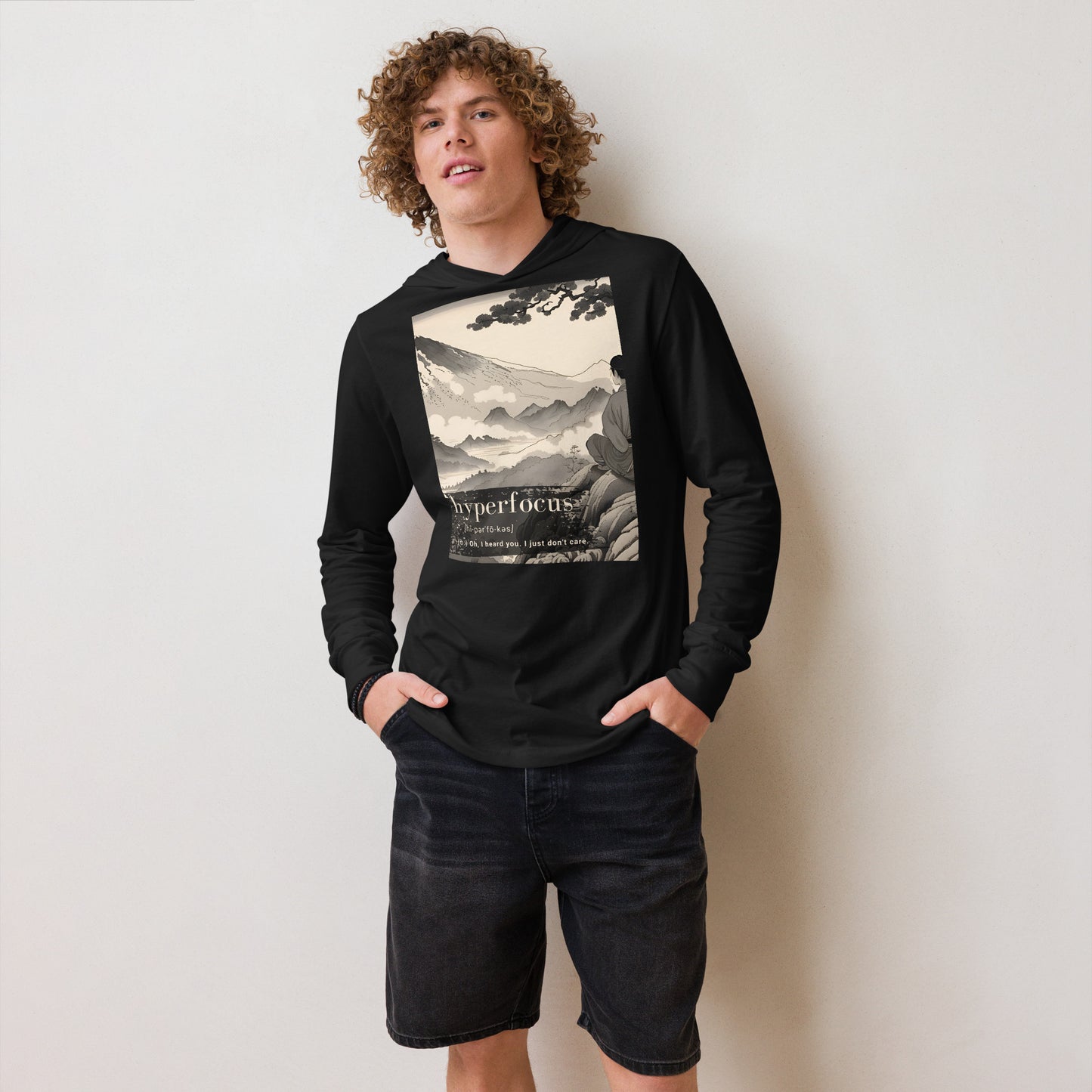 Hyperfocus: Hooded long-sleeve tee
