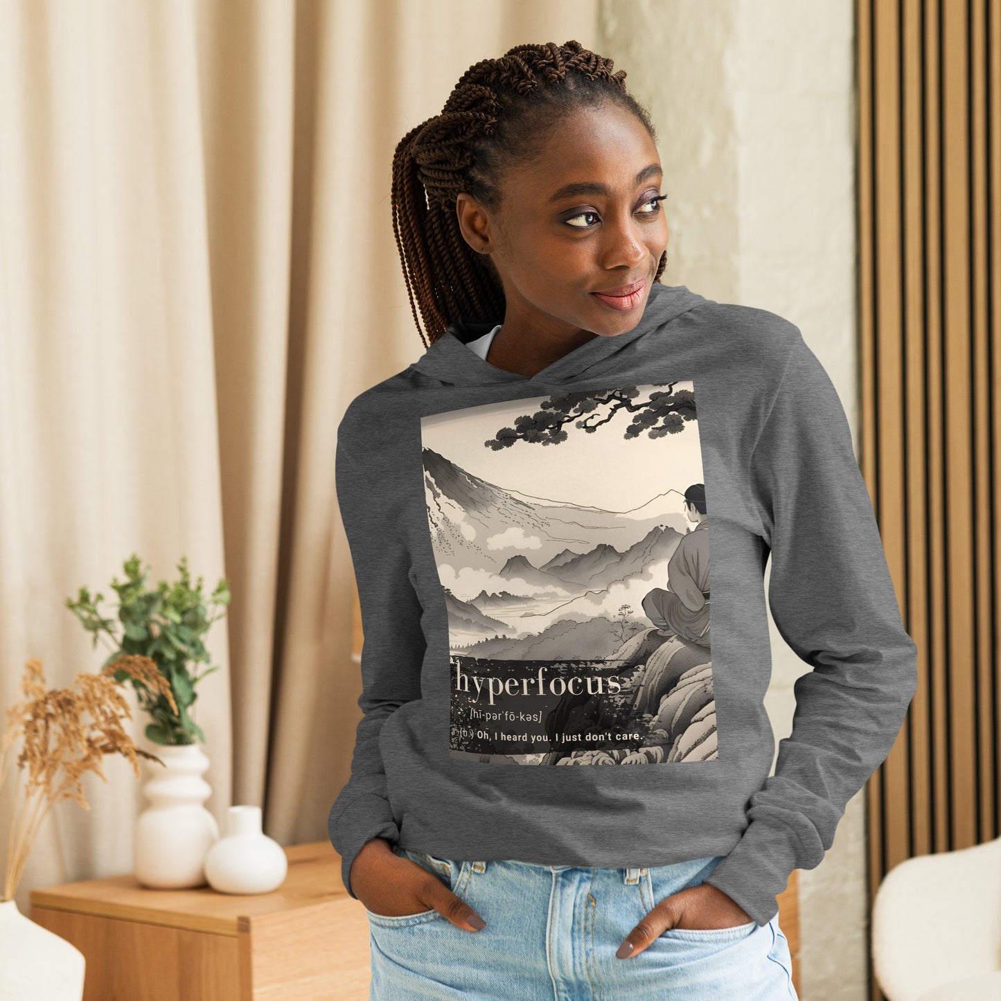Hyperfocus: Hooded long-sleeve tee