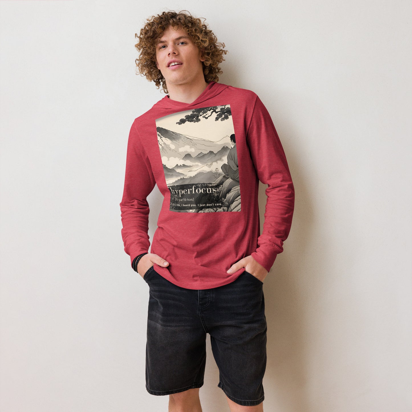 Hyperfocus: Hooded long-sleeve tee