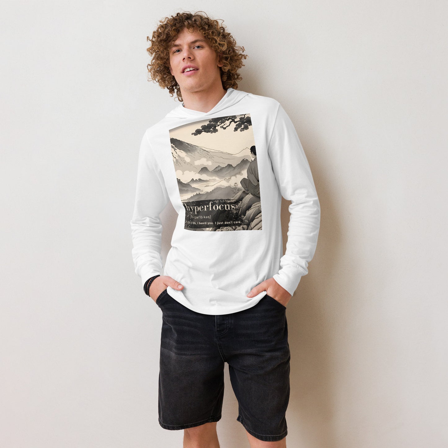 Hyperfocus: Hooded long-sleeve tee