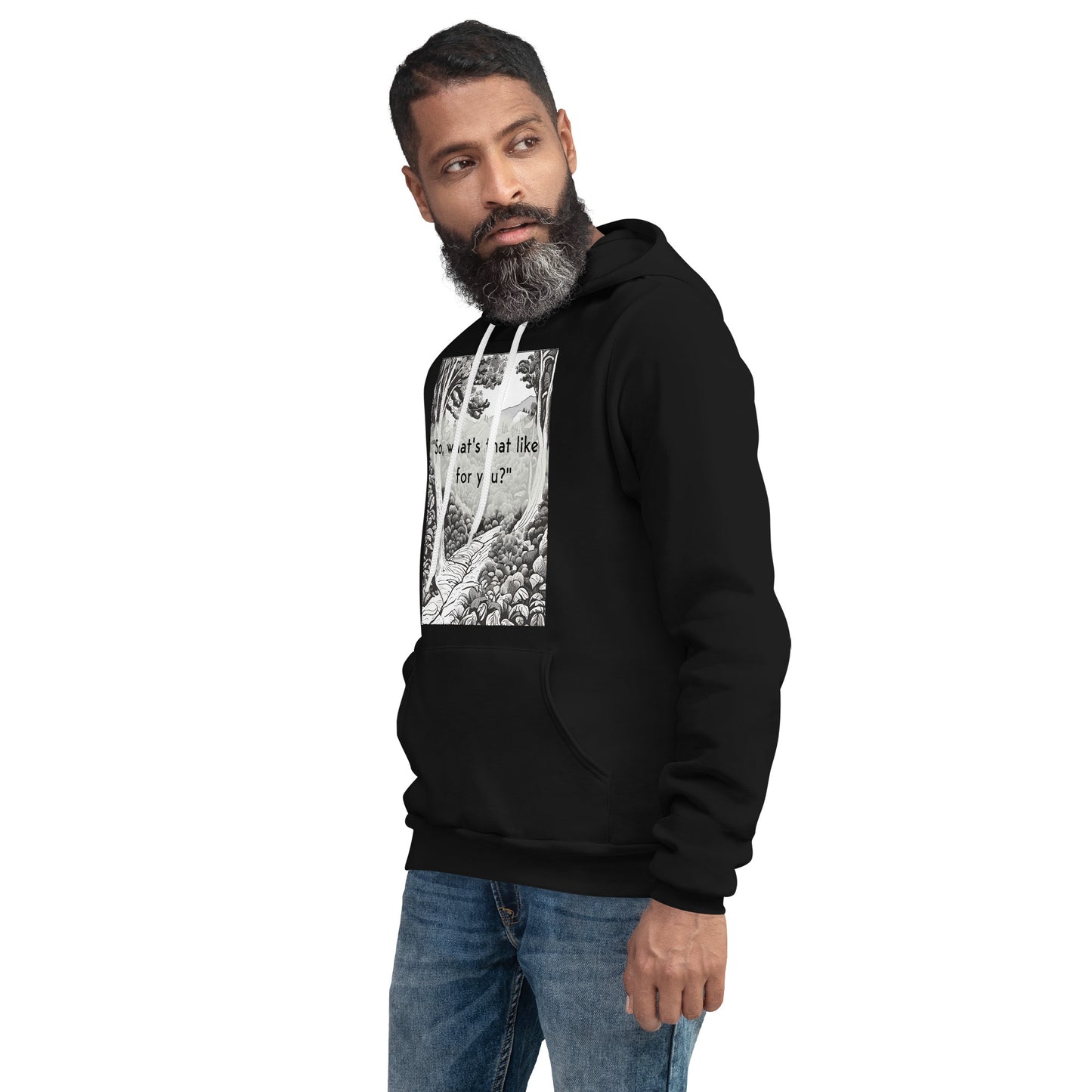 Inner Exploration: "So, what's that like for you?" Unisex hoodie