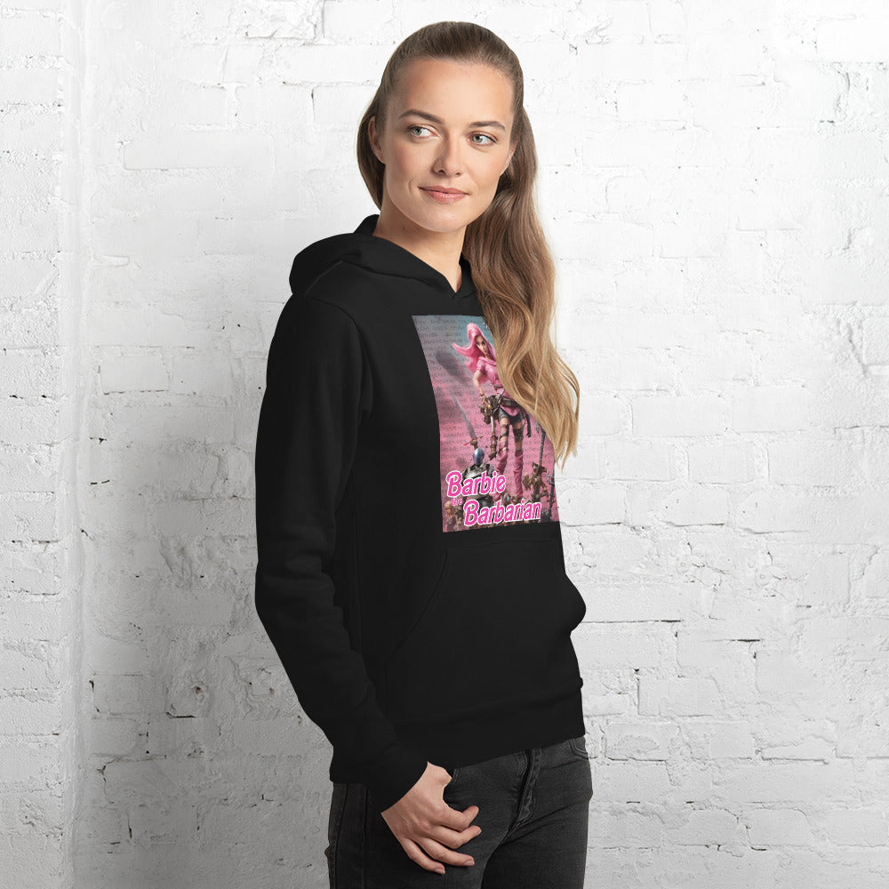 Barbie Barbarian Quote Unisex hoodie