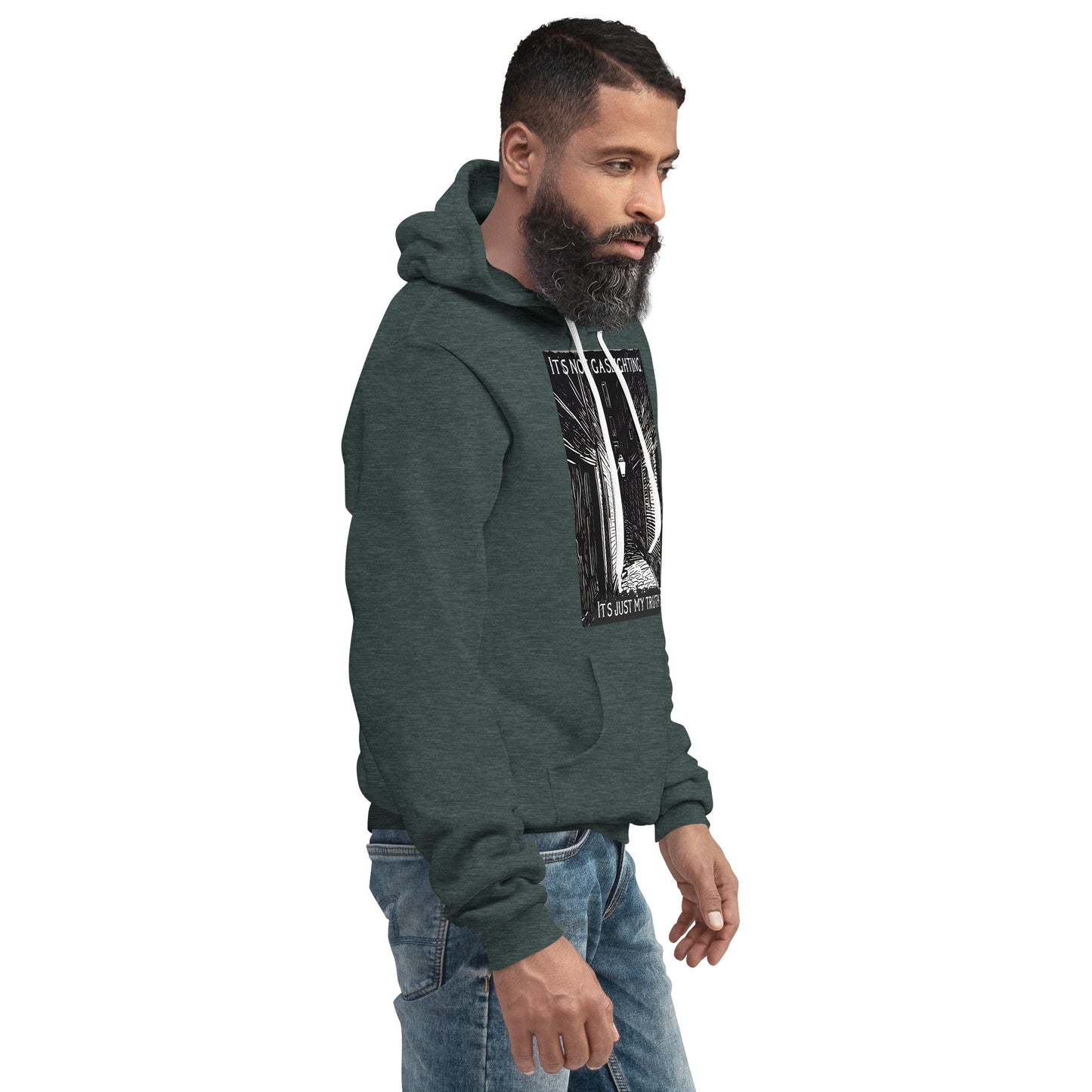Alley of Ambiguity: It's Not Gaslighting, It's Just My Truth Unisex hoodie