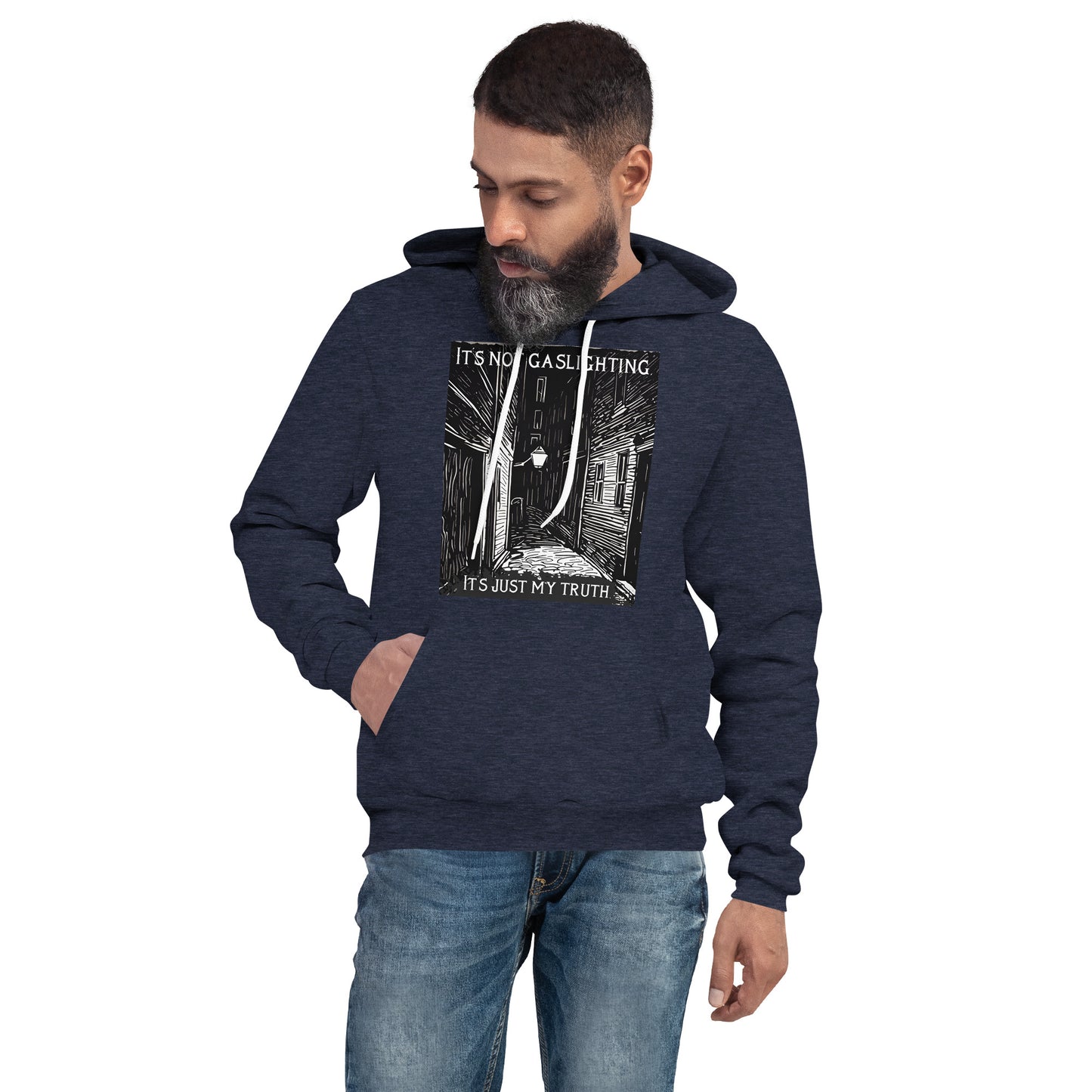 Alley of Ambiguity: It's Not Gaslighting, It's Just My Truth Unisex hoodie