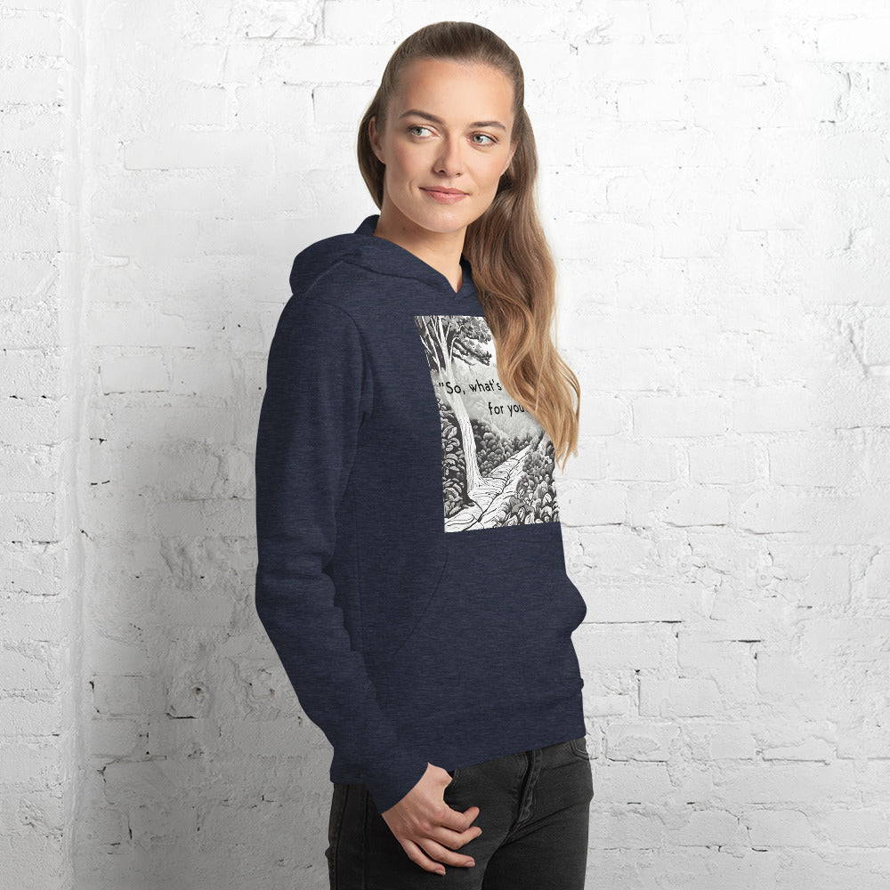 Inner Exploration: "So, what's that like for you?" Unisex hoodie