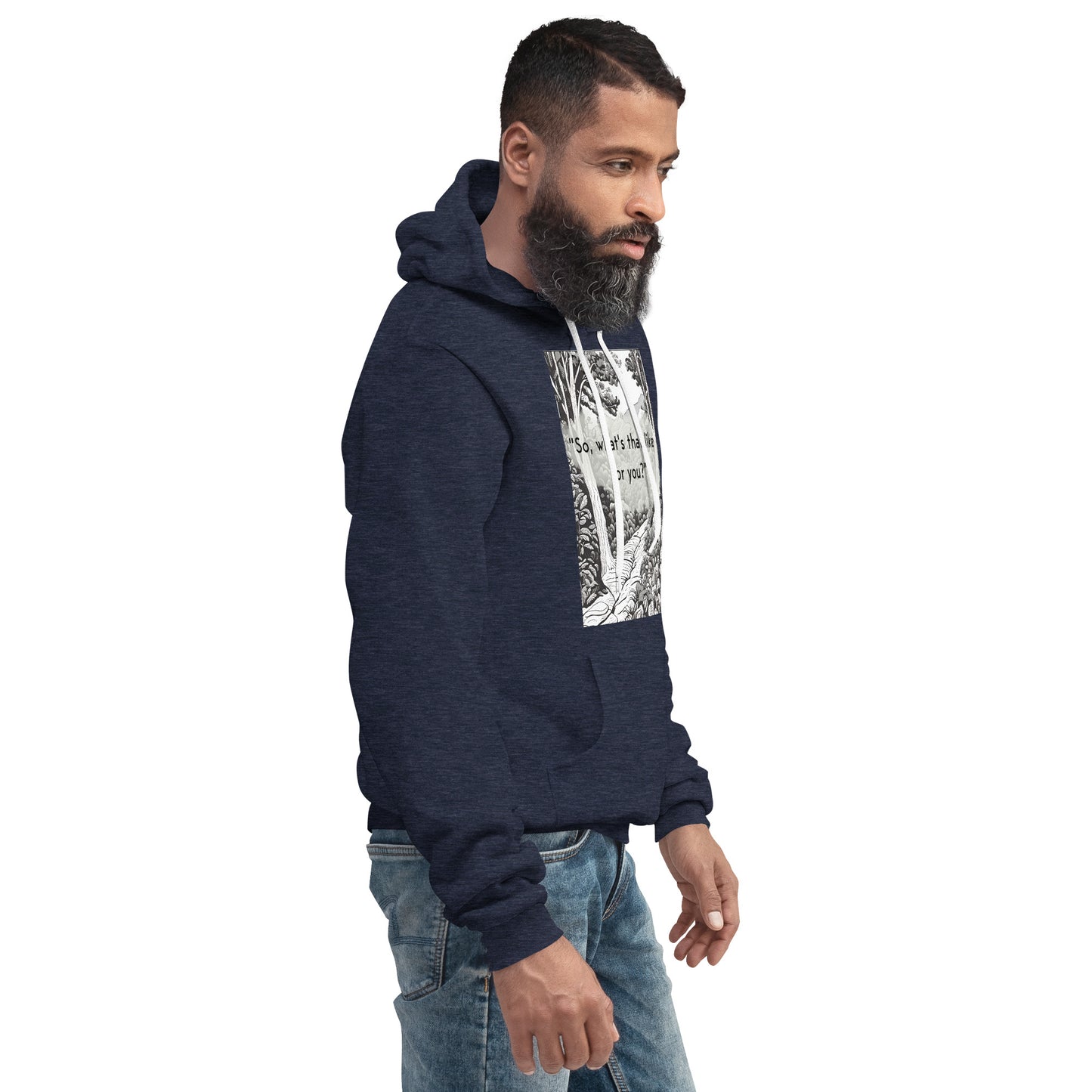 Inner Exploration: "So, what's that like for you?" Unisex hoodie