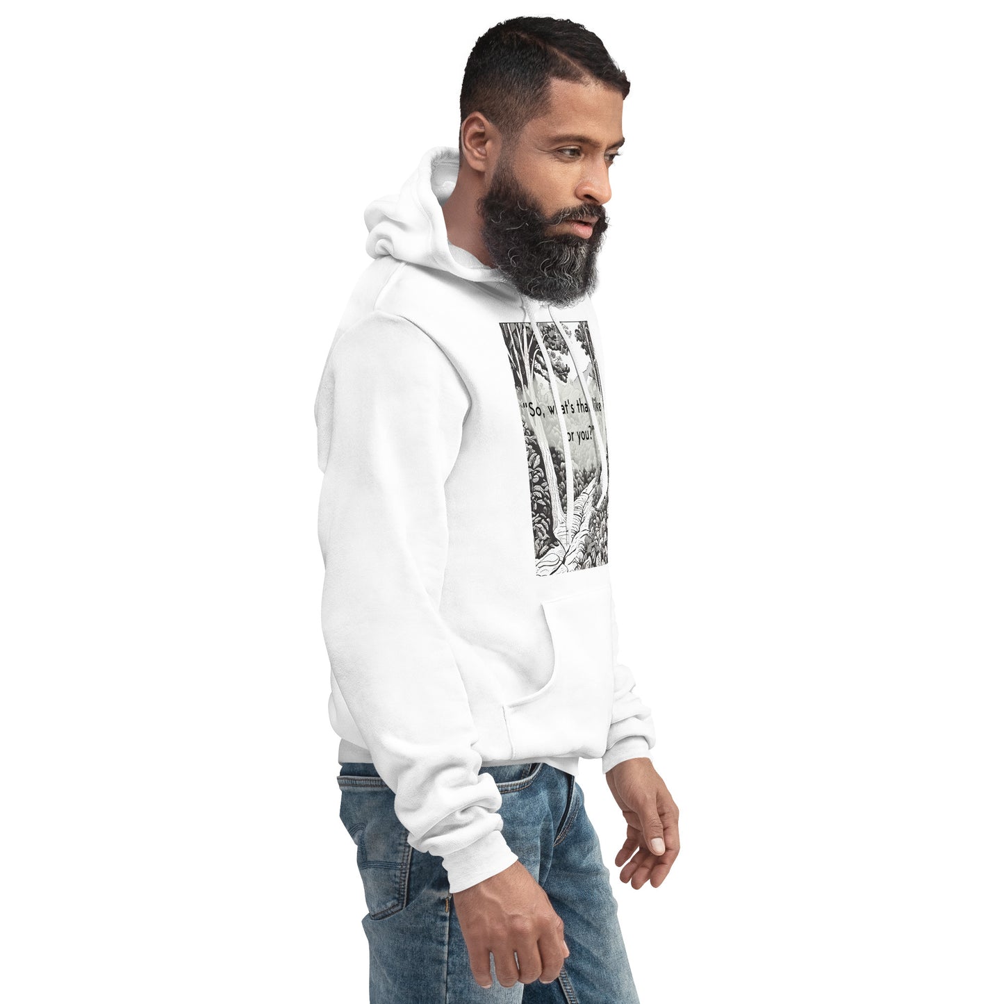 Inner Exploration: "So, what's that like for you?" Unisex hoodie