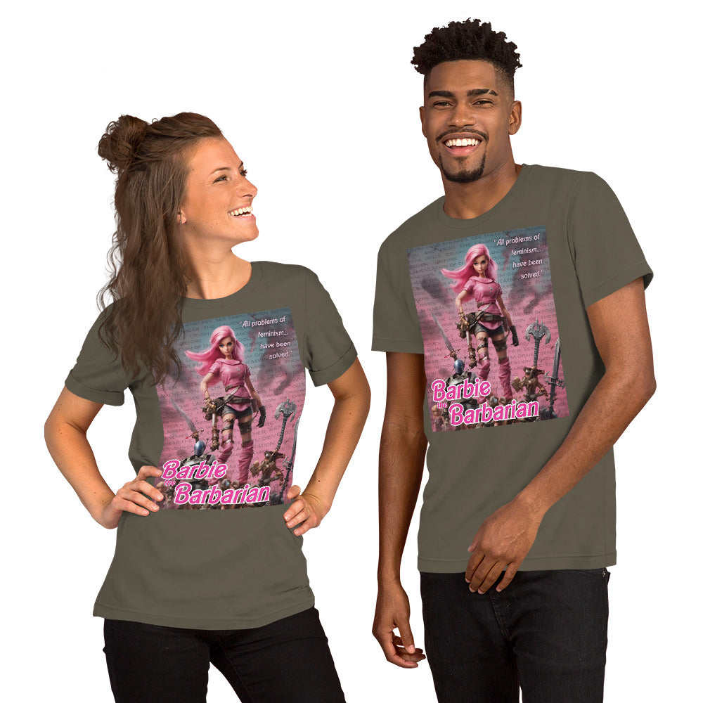 Barbie Barbarian Quote Unisex t-shirt
