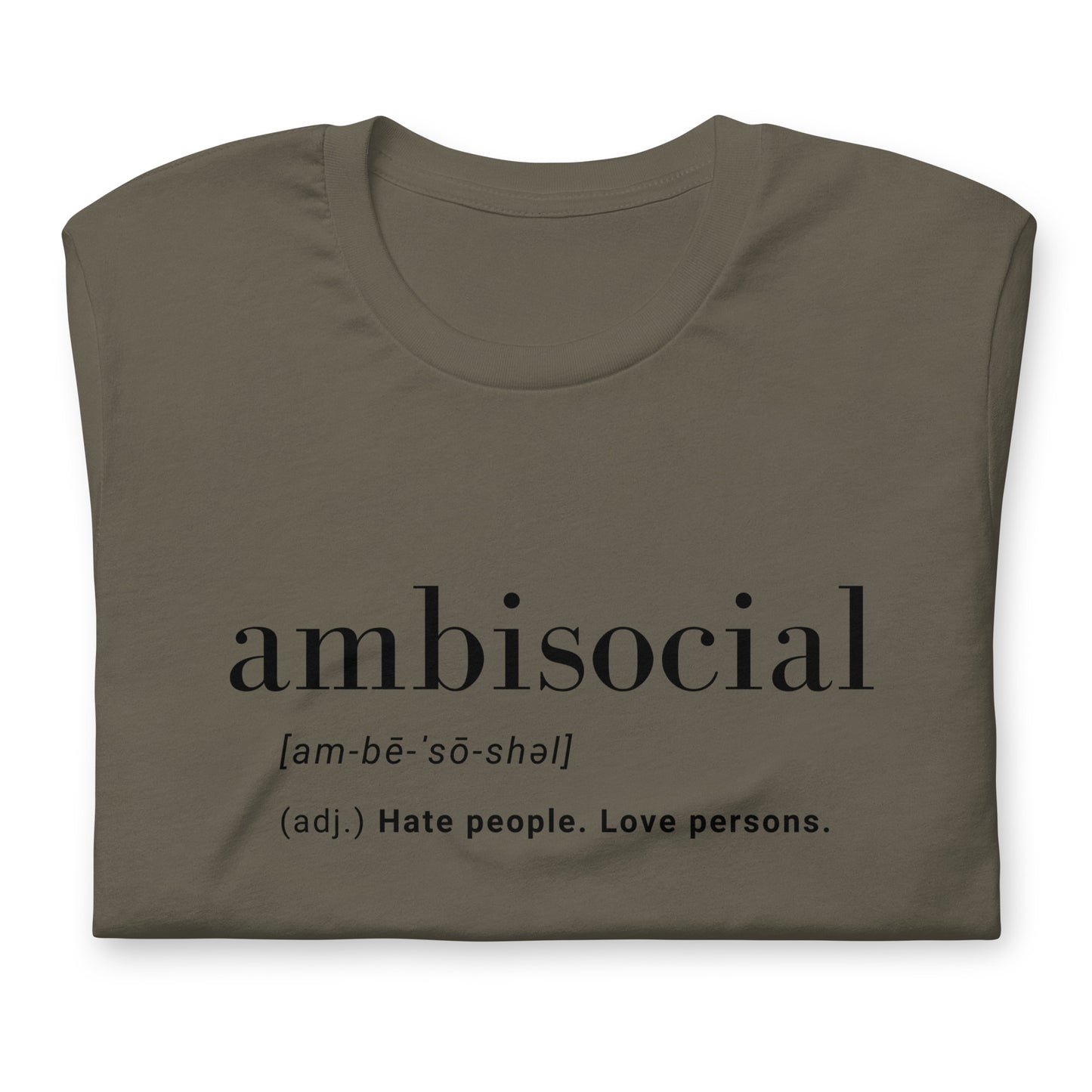 Ambisocial Unisex t-shirt