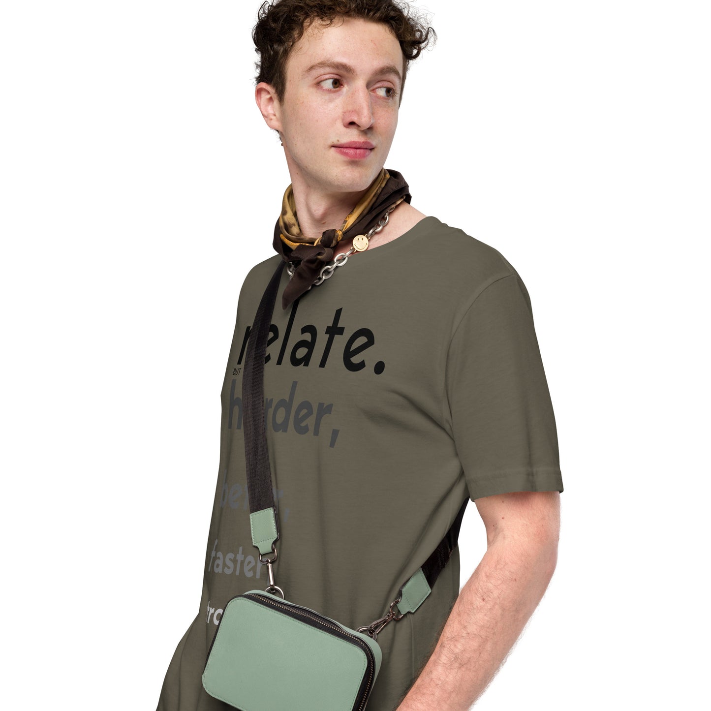 Relate Harder. Unisex t-shirt