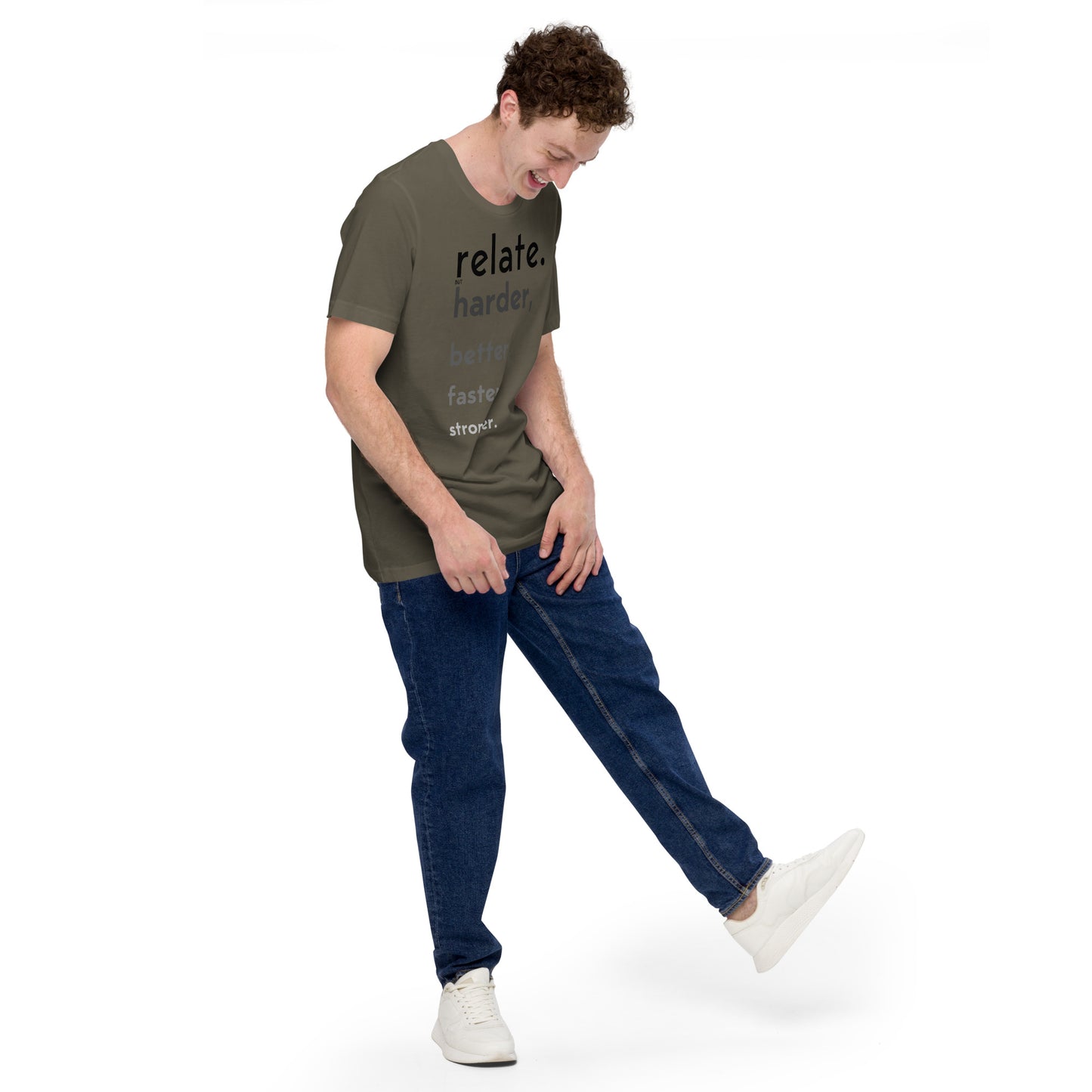 Relate Harder. Unisex t-shirt