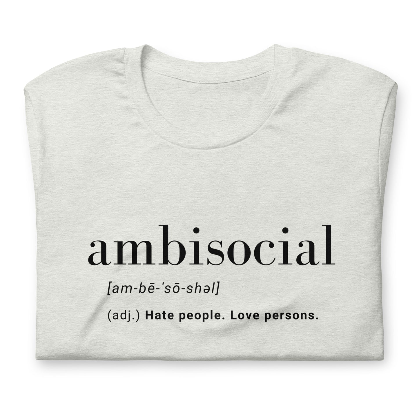 Ambisocial Unisex t-shirt