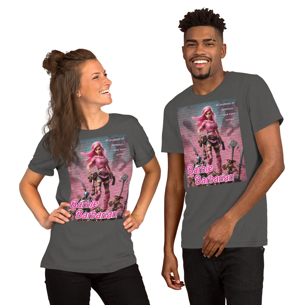 Barbie Barbarian Quote Unisex t-shirt