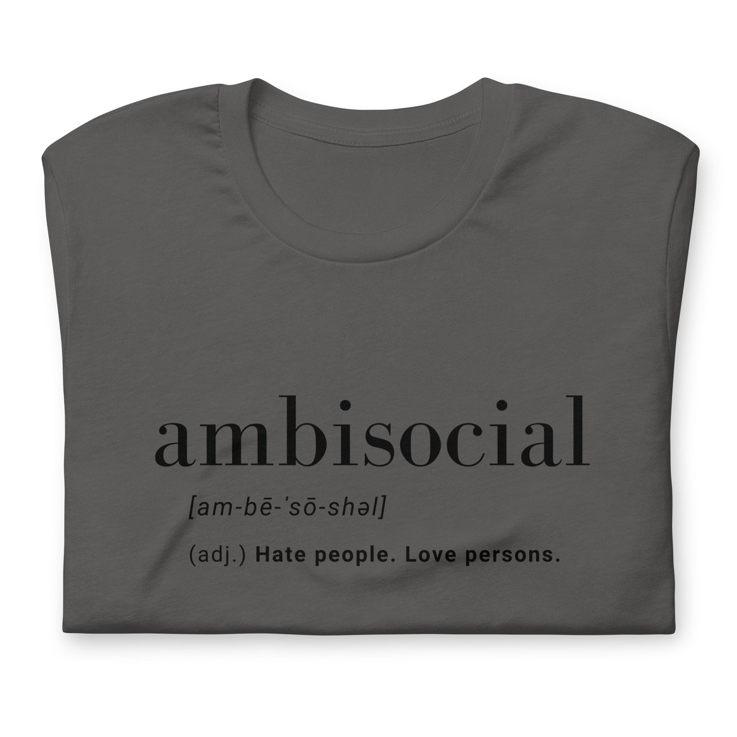 Ambisocial Unisex t-shirt