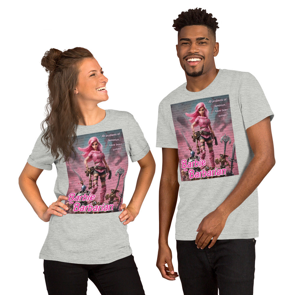 Barbie Barbarian Quote Unisex t-shirt