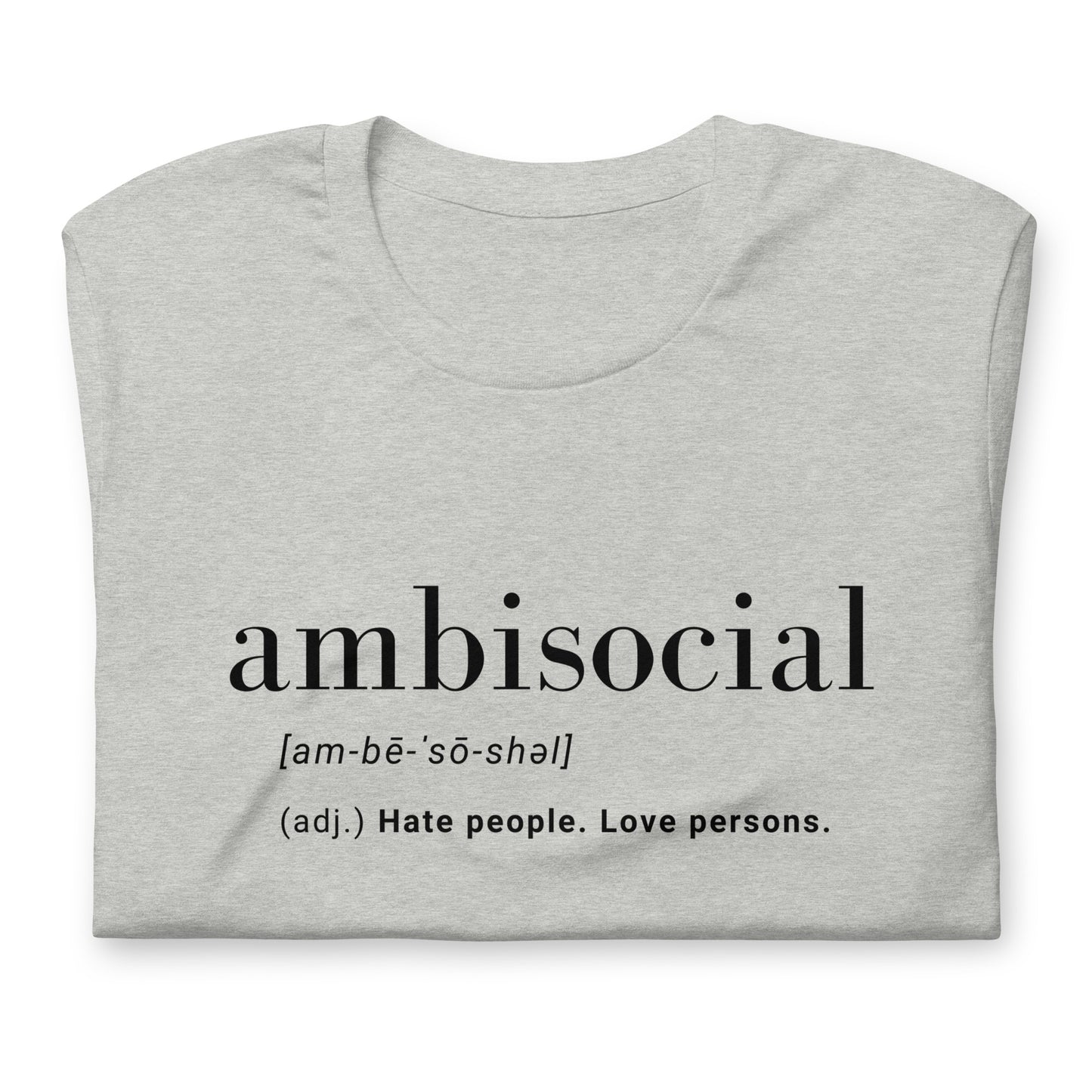 Ambisocial Unisex t-shirt
