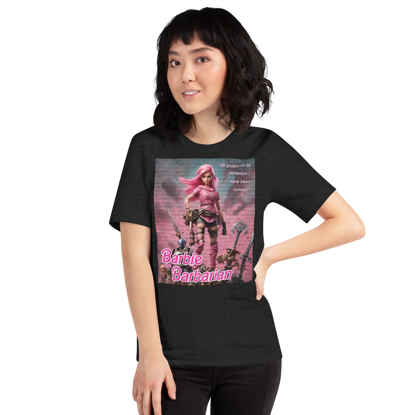 Barbie Barbarian Quote Unisex t-shirt