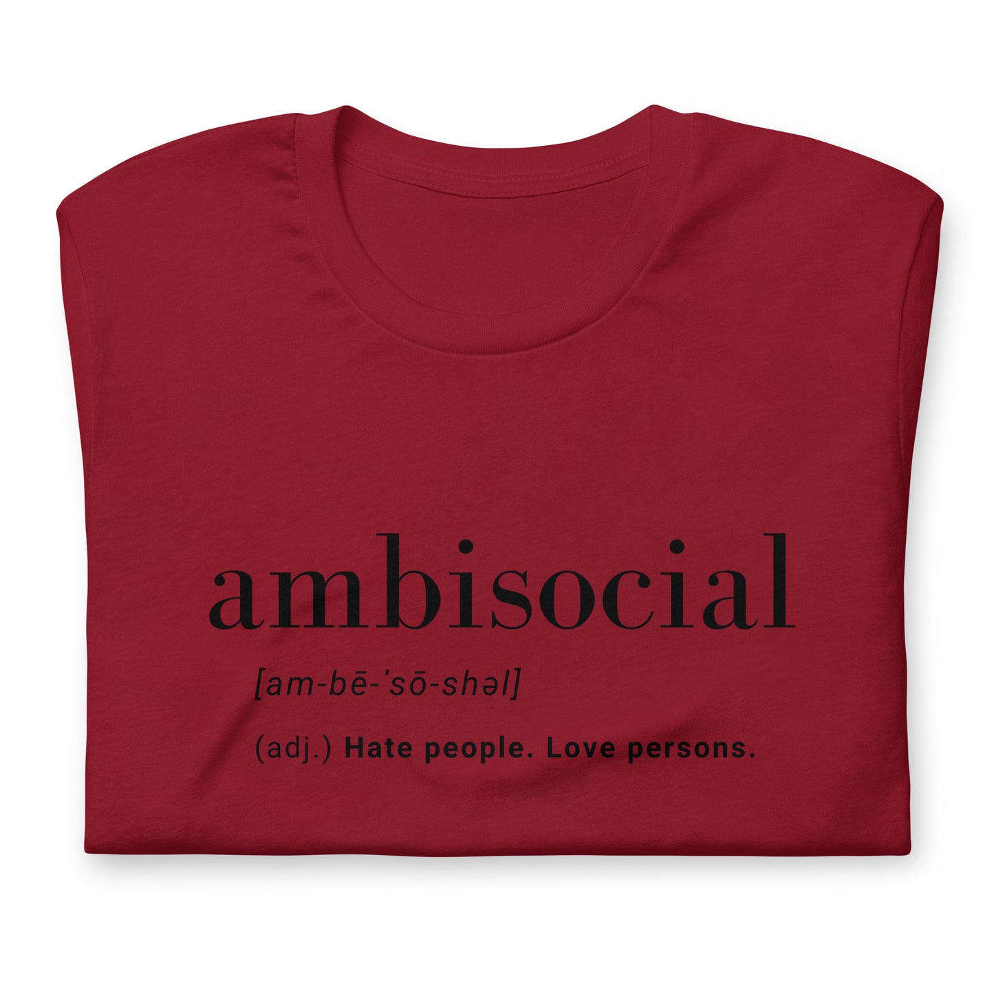 Ambisocial Unisex t-shirt