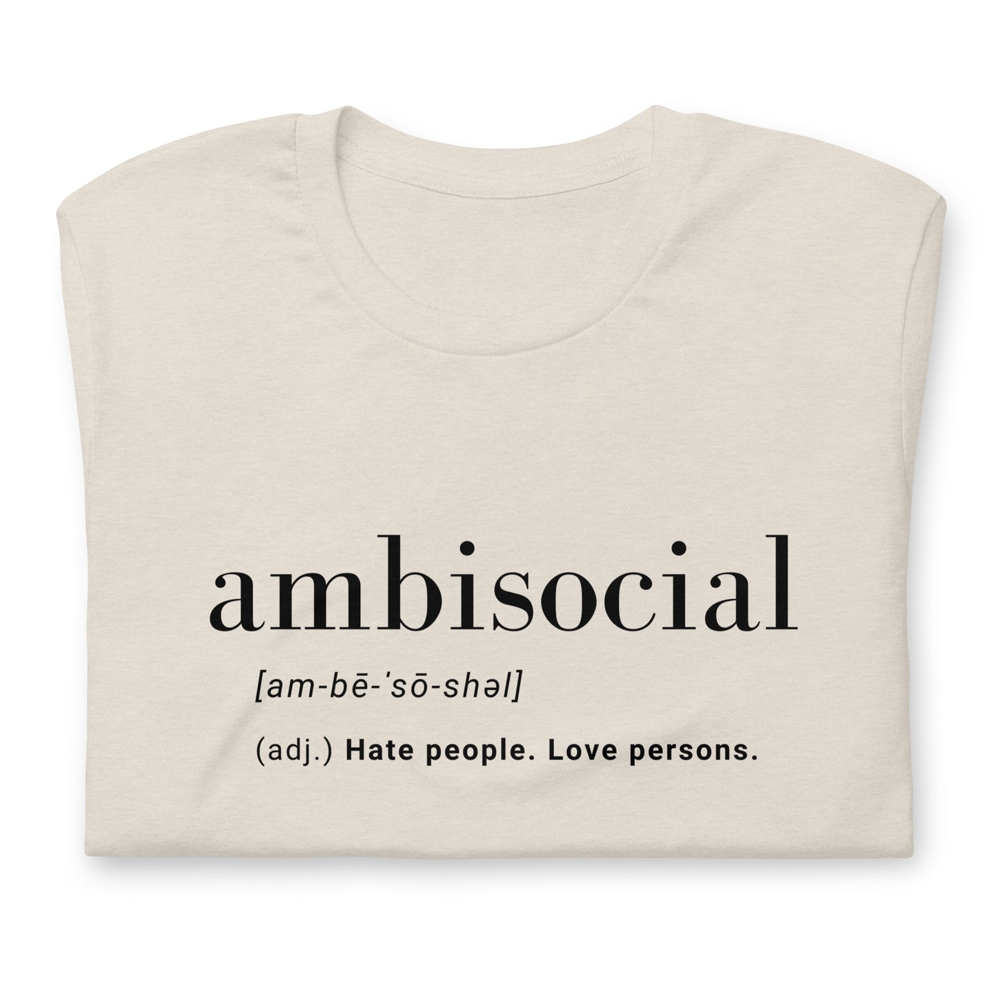 Ambisocial Unisex t-shirt