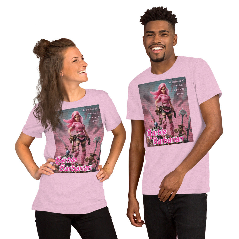 Barbie Barbarian Quote Unisex t-shirt