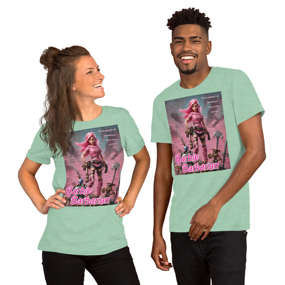 Barbie Barbarian Quote Unisex t-shirt
