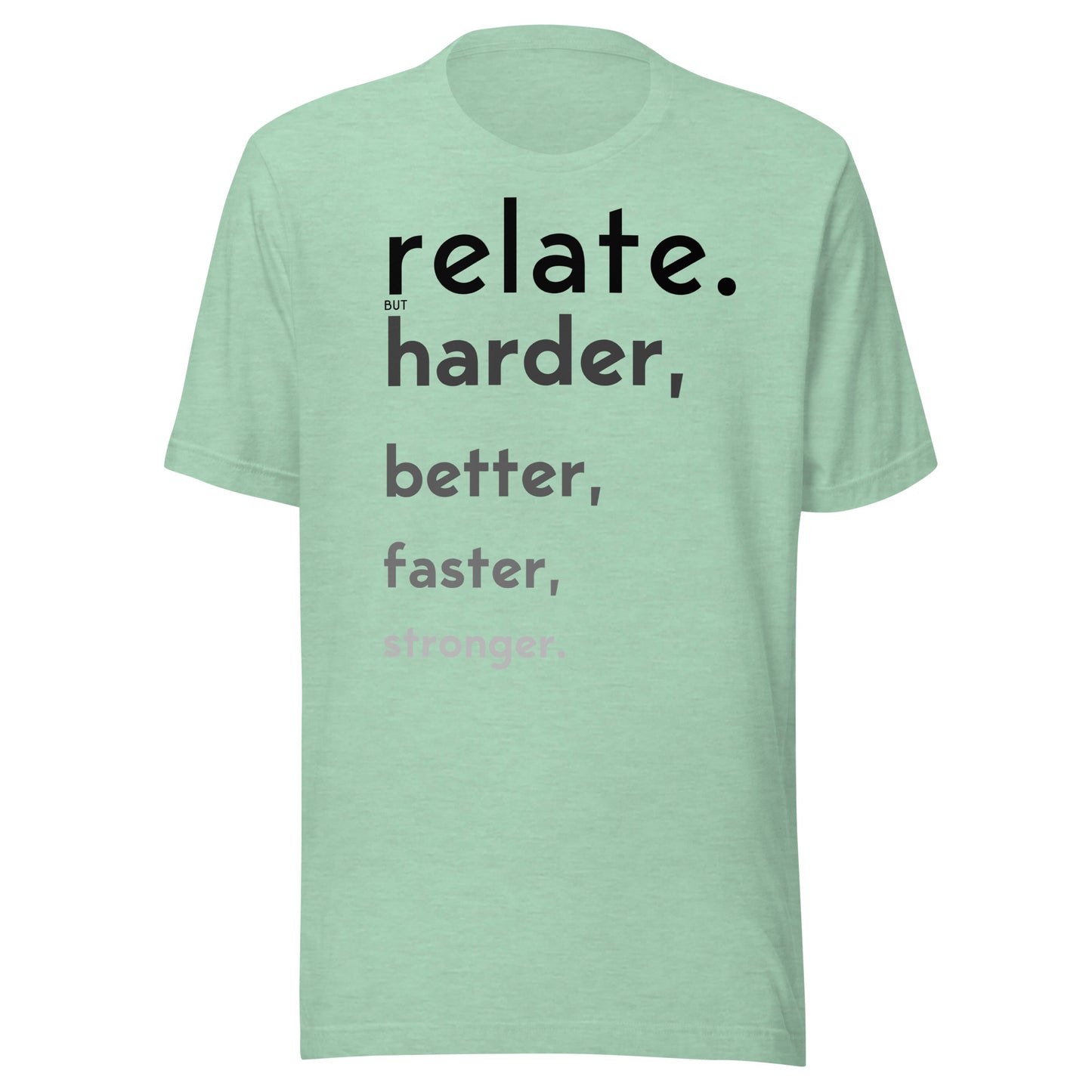 Relate Harder. Unisex t-shirt