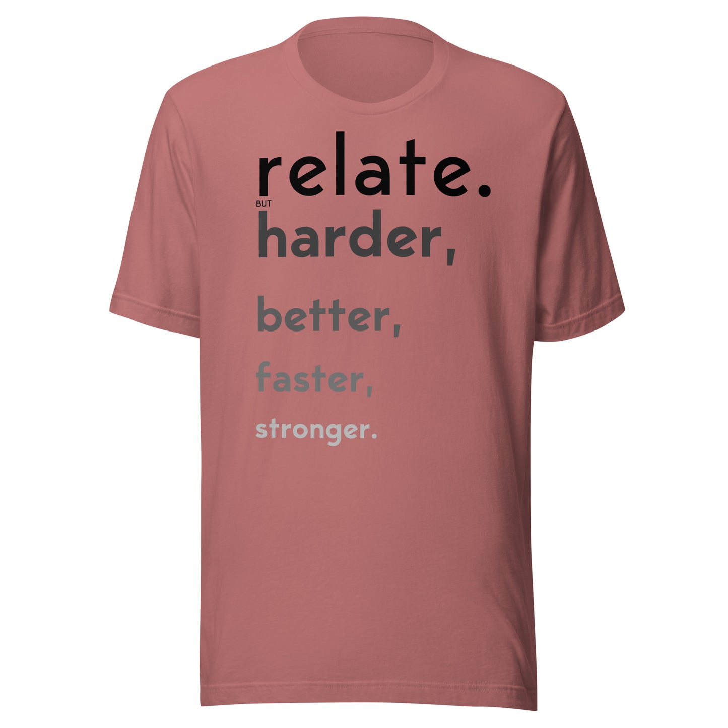 Relate Harder. Unisex t-shirt