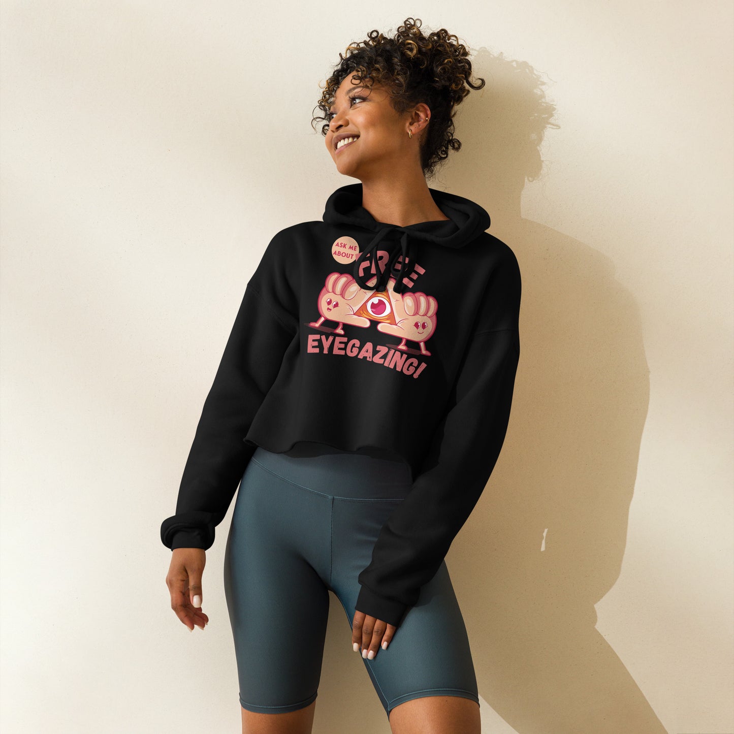 Free Eyegazing Crop Hoodie