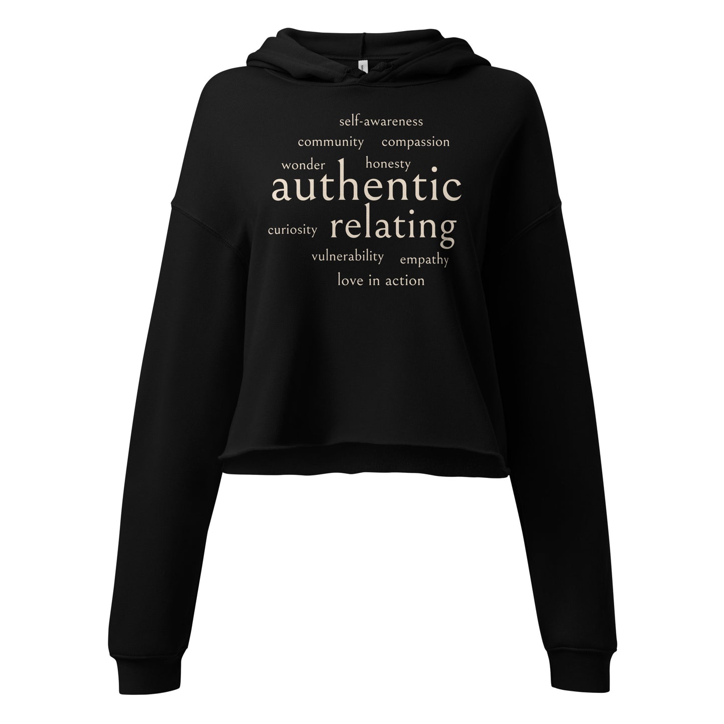 Authentic Relating Crop Hoodie