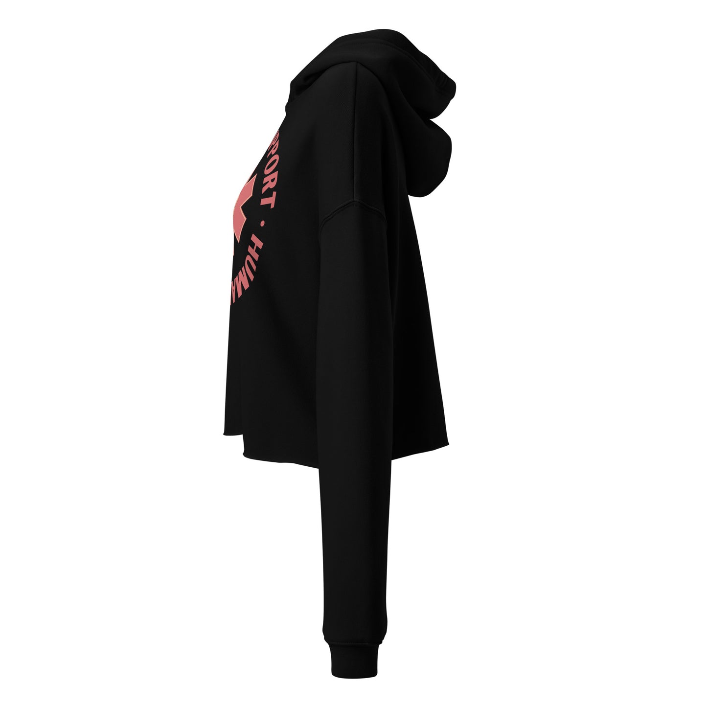 Emotional Support Human Crop Hoodie