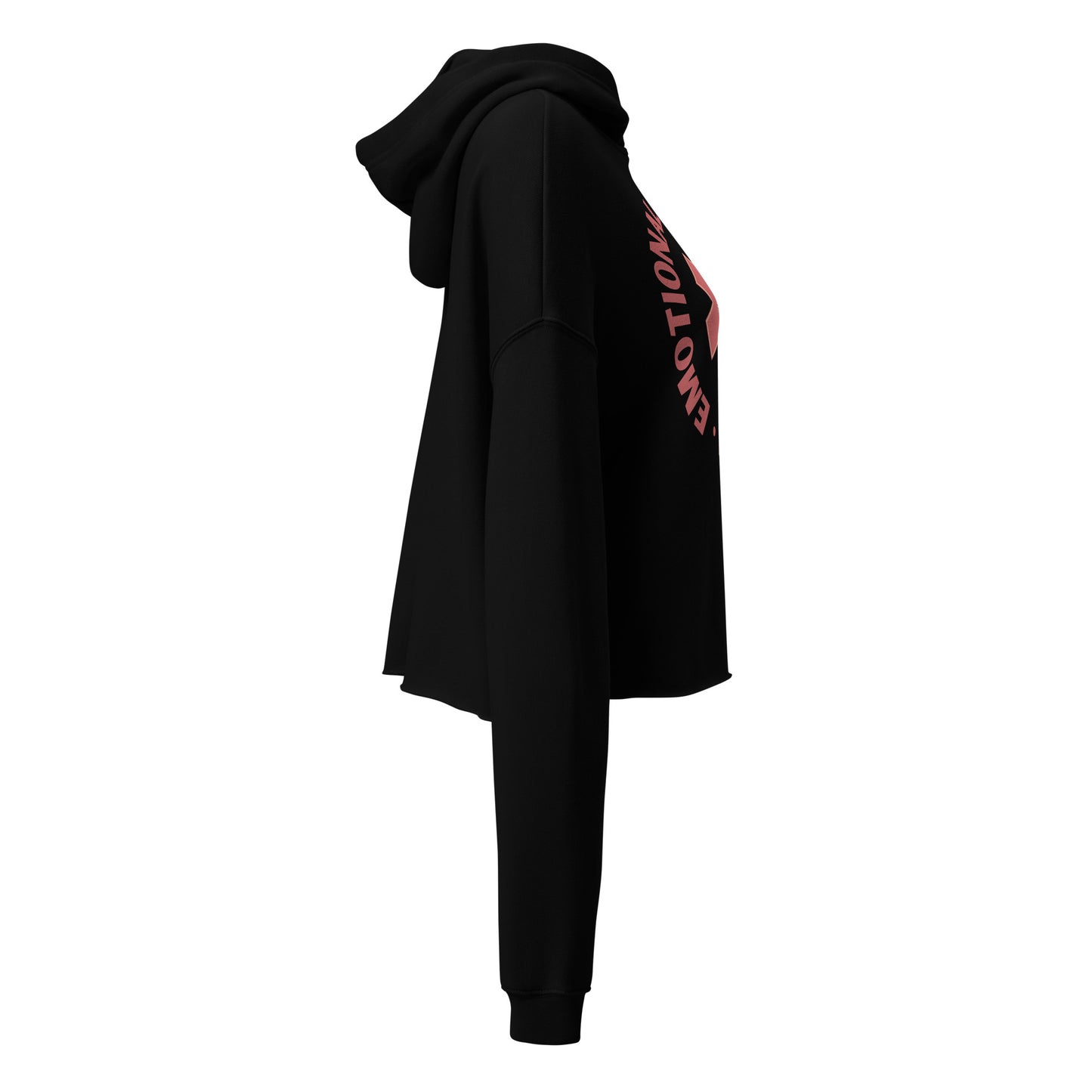 Emotional Support Human Crop Hoodie