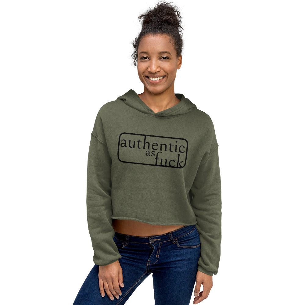Authentic as Fuck Crop Hoodie