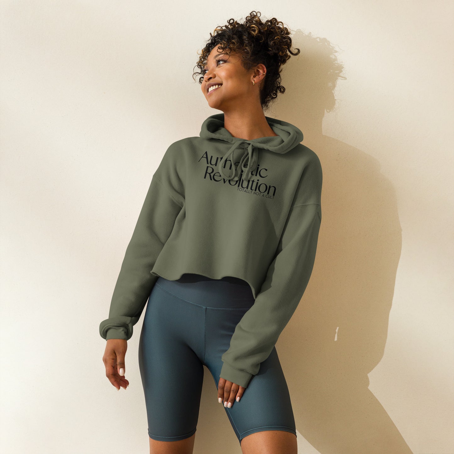 Totally Not a Cult (AuthRev) Crop Hoodie