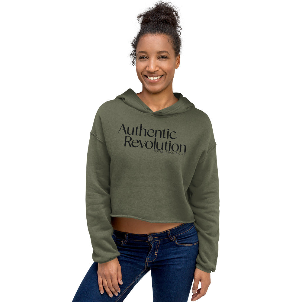 Totally Not a Cult (AuthRev) Crop Hoodie