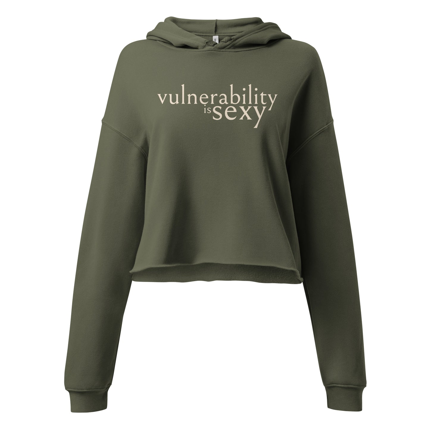 Vulnerability is Sexy Crop Hoodie