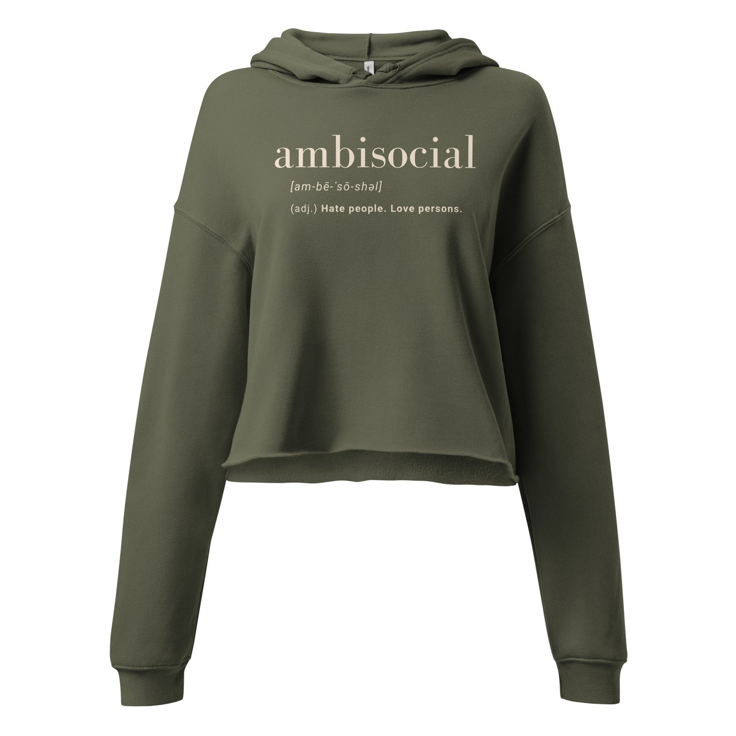 Ambisocial Crop Hoodie